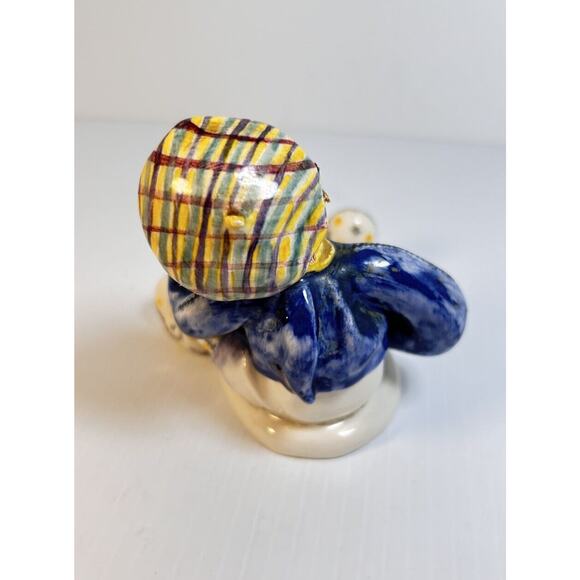 Hand Crafted Ceramic "Jack" Clown Boy Figurine Whimsical Signed LaVora Unique - Picture 5 of 8